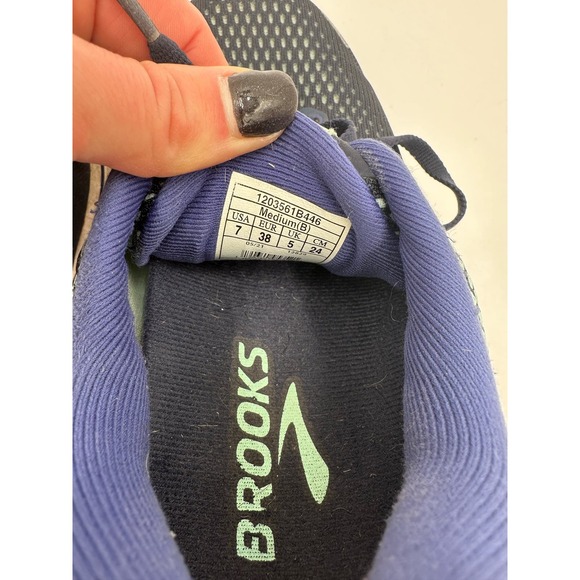 Brooks Women's Ghost 14 Neutral Running Shoe Blue and Teal Women’s 7 - Picture 7 of 7